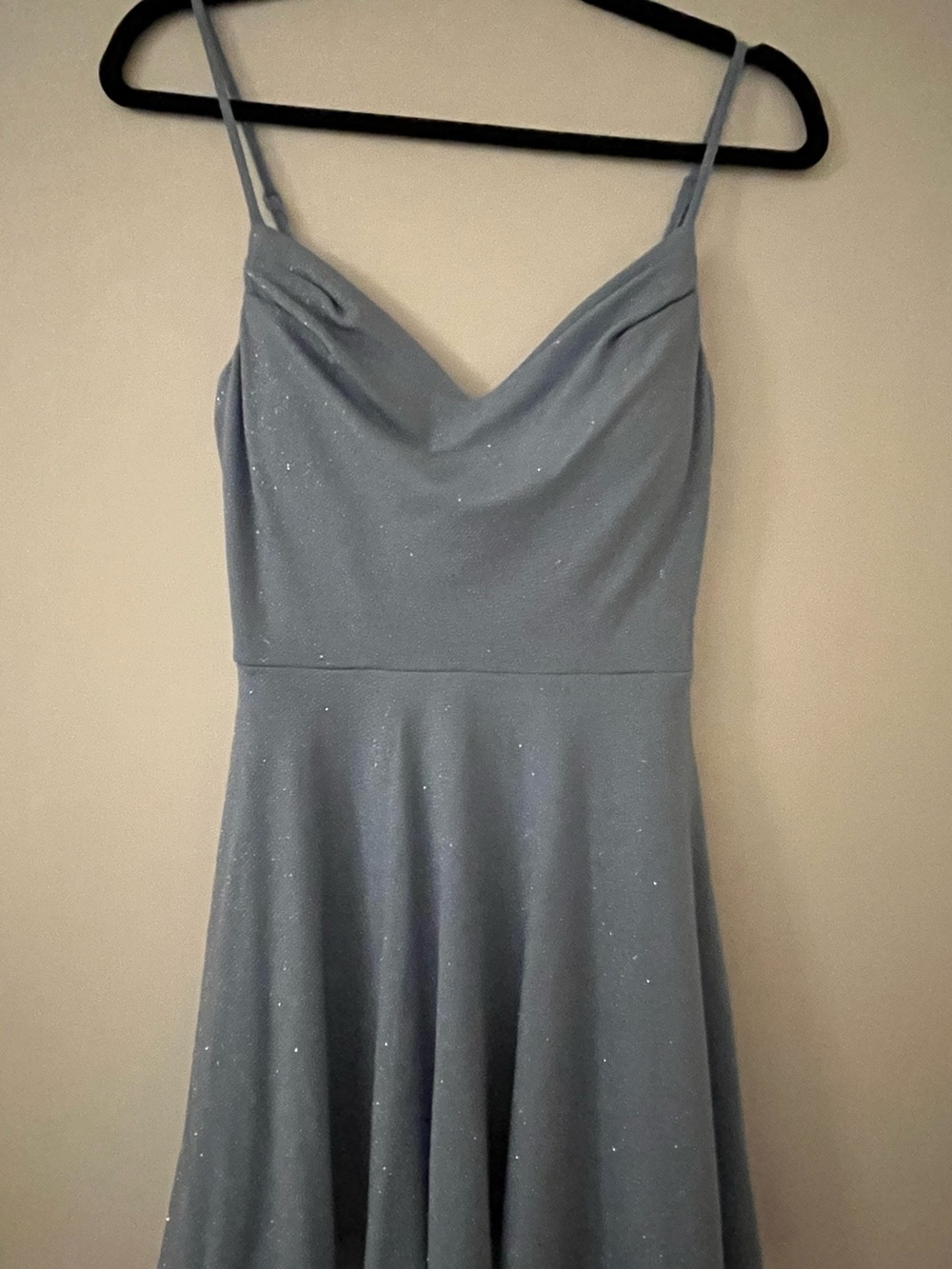 Light Blue Sparkly Glittery Short Homecoming Hoco Dress